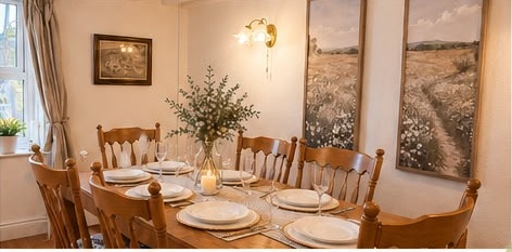 manor cottage dining room